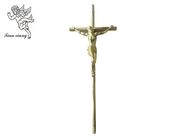 Talla 37×13.7 cm, Jesús de la cruz del ataúd de Jesús del oro 3 # ataúd PP cruzados material