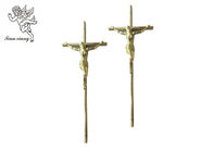 Talla 37×13.7 cm, Jesús de la cruz del ataúd de Jesús del oro 3 # ataúd PP cruzados material
